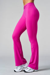 W2279 Buttersoft Scrunch Band Flare Leggings (short)