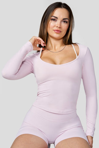 W4249 Sweetheart Neck Top