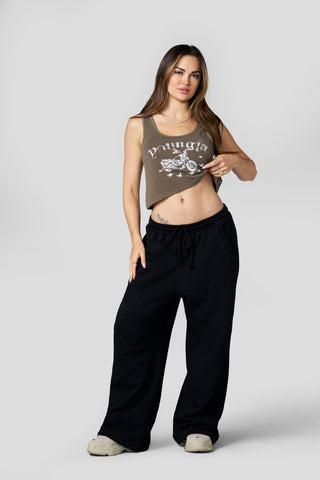 W4119 Crop Graphic tank