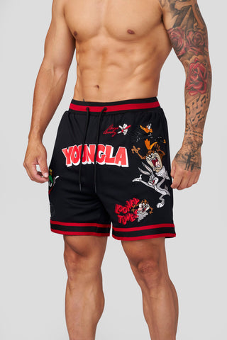1071 - Looney Tunes Embroidered Patch Shorts
