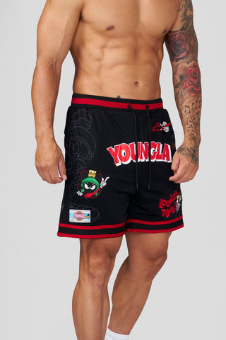 1071 - Looney Tunes Embroidered Patch Shorts