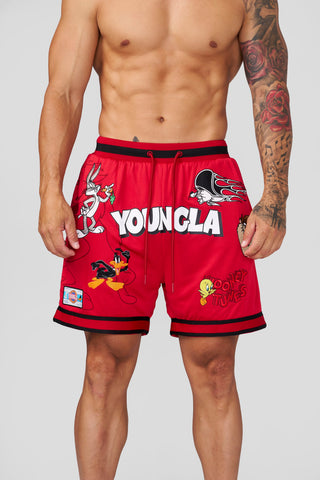 1071 - Looney Tunes Embroidered Patch Shorts