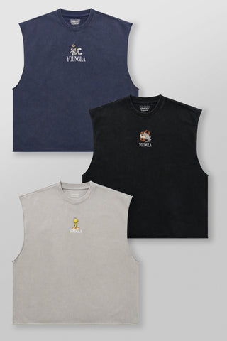 3107 - Looney Tunes Embroidered Cut-offs