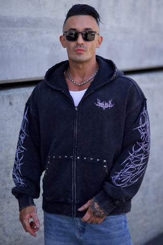 5232 - Tribal Stud Zip-Ups