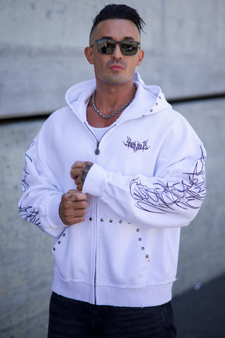 5232 - Tribal Stud Zip-Ups
