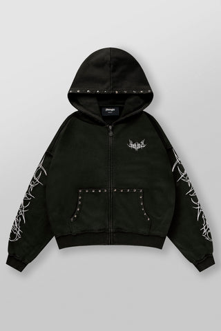 5232 - Tribal Stud Zip-Ups