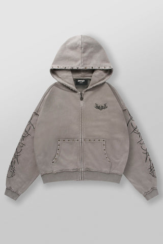 5232 - Tribal Stud Zip-Ups