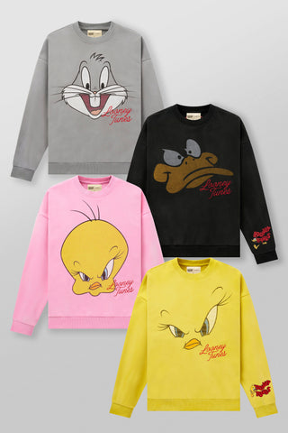 5255 - Looney Tunes Face Crewnecks