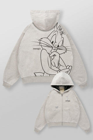 5257 - Looney Tunes Plaid Zip-Ups