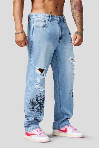 6035 - Looney Tunes Denim Jeans