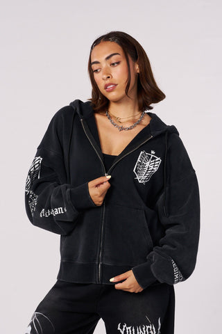 5138 - AOT©  x YLA Zip-Up Hoodies