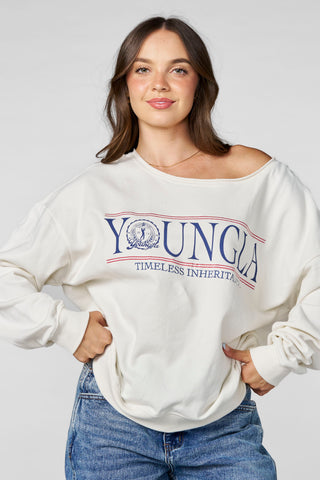 W5158 - Off-shoulder Pullover