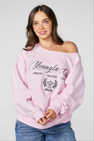 W5158 - Off-shoulder Pullover