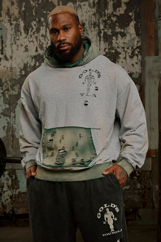 5168 - Gold's Iron Legacy Distress Hoodies