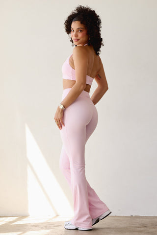 W2279 Buttersoft Scrunch Band Flare Leggings (short)